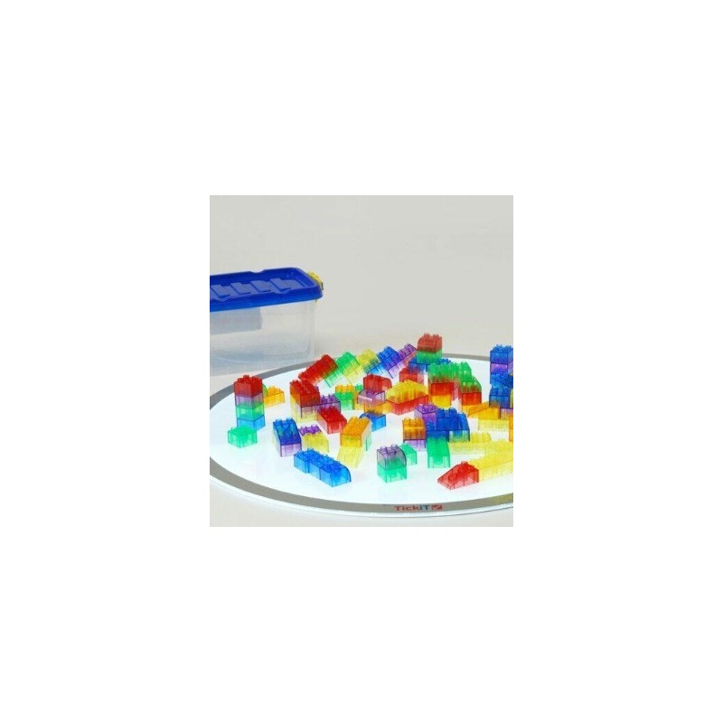 Set ladrillos encastrables translúcidos